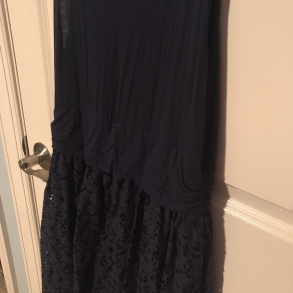 Mai Tai Blue Lace Sleeveless A-Line Dress - Picture 6 of 6